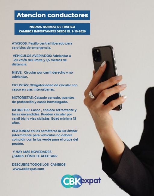 CBK Expat - nuevas normas de la DGT desde el 1 de octubre de 2026